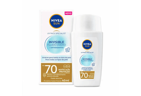 Protetor Solar Facial Nivea Sun UV Face Specialist Invisible Fluido Diário FPS 70 - 40ml