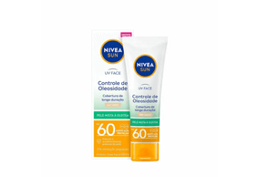 Protetor Solar Facial Nivea Sun UV Face Controle de Oleosidade Cor Clara FPS 60 - 50ml