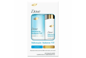 Kit Shampoo 350ml + Condicionador 175ml Dove Hidratação + Hialuron-VIT