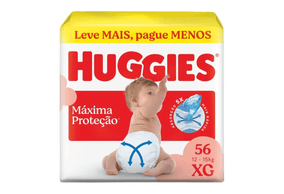 Fralda Huggies Máxima Proteção Xg 56 Unidades