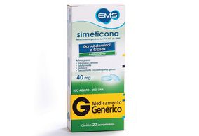 Simeticona 40MG Comprimido - 20 Comprimidos