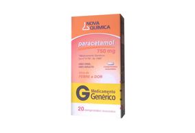 Paracetamol 750MG Comprimido revestido - Caixa com 20 Comprimidos