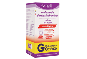 Maleato de Dexclorfeniramina 0,4mg/ml Solução Oral 120ml Prati Donaduzzi Genérico