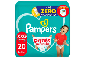 Fralda Pampers Pants Ajuste Total Mega XXG 20 Unidades