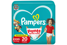 Fralda Pampers Pants Ajuste Total Mega XXXG 20 Unidades