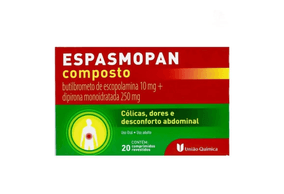 Espasmopan Composto 10mg + 250mg com 20 Comprimidos Revestidos