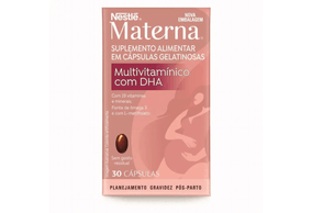 Materna DHA Multivitaminico Nestlé 30 Cápsulas