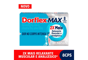 Dorflex 100mg + 600mg + 70mg Comprimido - Caixa com 8 Comprimidos