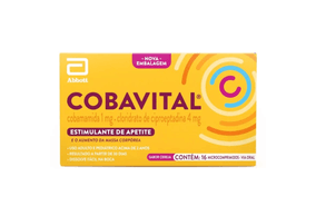 Cobavital 1mg + 4mg Comprimido Simples - Caixa com 16 Comprimidos