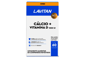Lavitan Cálcio + Vitamina D 1000UI 60 Comprimidos Revestidos