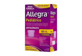 Allegra Pediátrico 6mg/mL Suspensão Oral + Dosador Sabor Framboesa - Frasco com 60mL