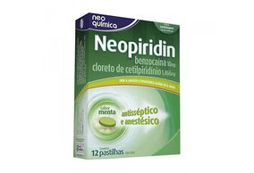 Neopiridin 10mg + 1.466mg Pastilha Sabor Menta - Caixa com 12 Pastilhas