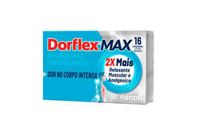 Dorflex 100mg + 600mg + 70mg Comprimido - Caixa com 16 Comprimidos