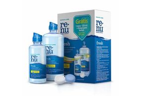 Solucao Multiproposito Renu Fresh + Estojo Para Lentes Gratis 355ml + 120ml + Estojo Para Lentes