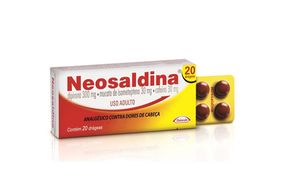 Neosaldina 30mg + 300mg + 30mg Comprimido Revestido - Caixa com 20 Drágeas