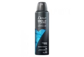 Desodorante Dove Men + Care Clean Clinical cuidado total, aerosol, 1 unidade com 150mL