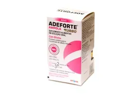 Suplemento Vitamínico Adeforte Turbo + Biotina - Caixa com 2 Ampolas de 3mL