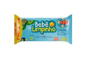 Toalhas Umedecidas Bebê Limpinho 140 Unidades