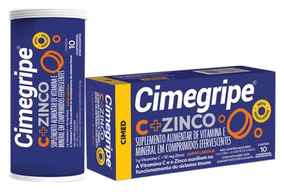 Cimegripe C 1g + Zinco - Caixa com 10 Comprimidos Efervescentes