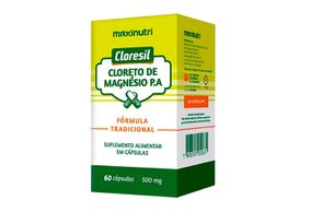 Cloresil Cloreto de Magnésio PA 500mg 60 Cápsulas