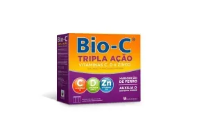 Vitamina Bio-C Tripla Ação 30 Comprimidos Efervescentes