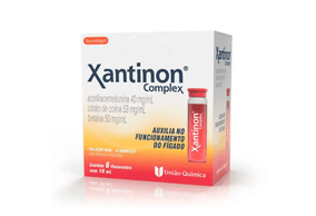 Xantinon Complex 40mg/mL + 53mg/mL + 50mg/mL Solução Oral - Caixa com 6 Flaconetes de 10mL