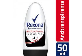 Desodorante Feminino Rexona Motionsense Antibacterial + Invisible, roll-on, 50mL