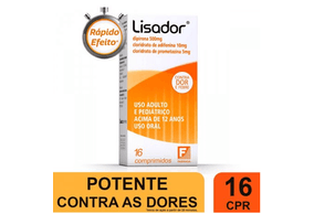 Lisador 500 + 10 + 5mg - Caixa com 16 Comprimidos
