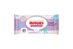 Toalha Umedecida Infantil Disney Baby Huggies One & Done Pacote 48 Unidades