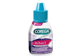 Pó Fixador de Dentaduras Corega 3 em 1 22g