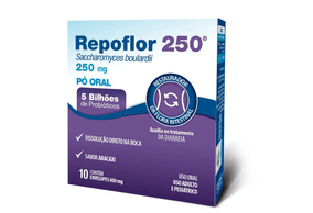 Repoflor 250mg Pó Oral - Caixa com 10 Envelopes de 800mg