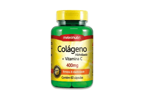 Colágeno + Vitamina C 400mg Maxinutri 60 Cápsulas