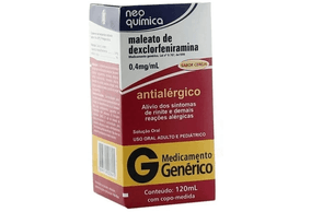 Maleato de Dexclorfeniramina 0,4mg/ml - 1 Xarope