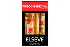 Kit Elseve Óleo Extraordinário Nutrição shampoo, 375mL + condicionador, 170mL