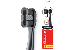 Escova de Dente Colgate Total Whitening Macia 2 Unidades