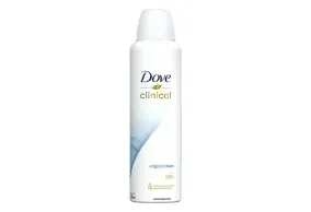 Desodorante Antitranspirante Aerosol Dove Clinical Original Clean Feminino 96h 150mL