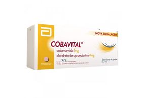 Cobavital 1mg + 4mg Comprimido Simples - Caixa com 30 Comprimidos