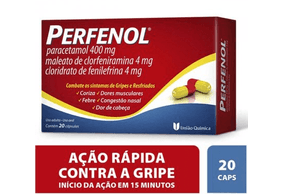 Perfenol 4 + 4 + 400mg - 20 Cápsulas Gelatinosas Duras