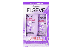 Kit Elseve Hidra Hialurônico Shampoo 375mL + Condicionador 170mL