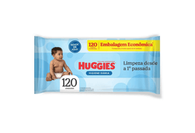Lenço Umedecido Huggies Higiene Diária Com 120 Unidades