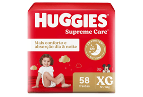 Fralda Huggies Supreme Care Disney Baby XG - 58 unidades