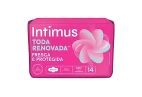 Absorvente Intimus Toda Renovada Dia Suave Com Abas 14 Unidades
