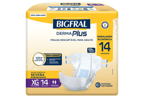Fralda Geriátrica Derma Plus Bigfral XG 14 Unidades