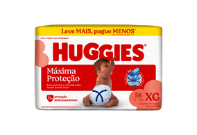 Fralda Descartável Huggies Supreme Care Pacote Hiper XG 56 Unidades