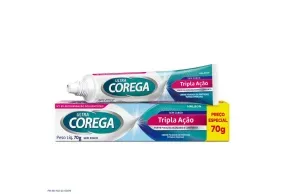 Ultra Corega Creme Tripla Ação Sem Sabor Preço Especial 70g