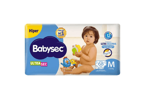 Fralda Babysec Galinha Pintadinha Ultrasec M 68 Unidades